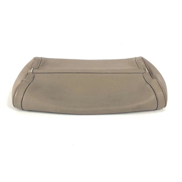 HERMES Equi Pouch Flap Clutch bag Leather Gurege Based - Picture 1 of 16